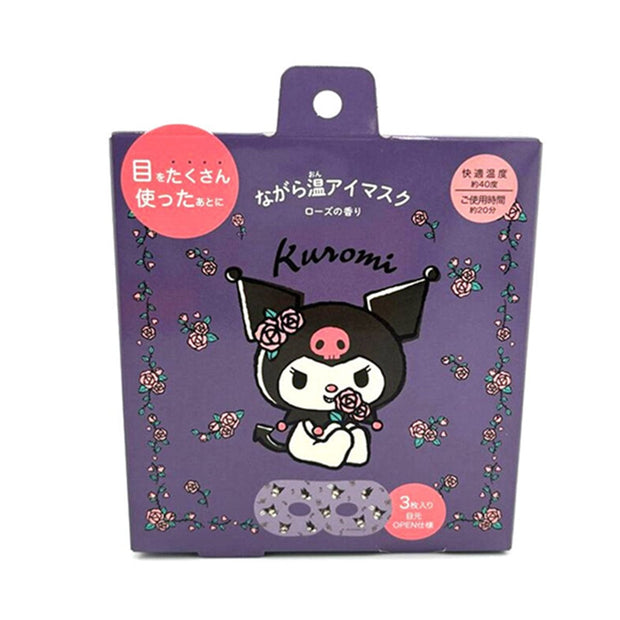 Sanrio Rose Scented Hot Eye Mask: Kuromi