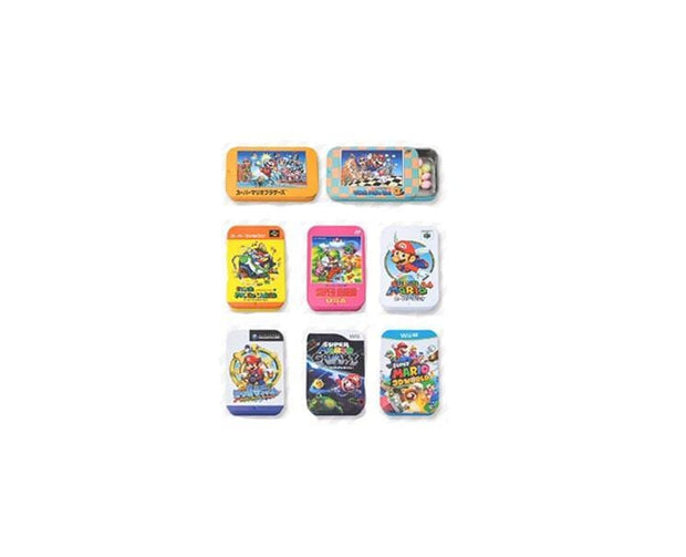 Super Mario Colorful Ramune Mini Tin Candy and Snacks, Hype Sugoi Mart