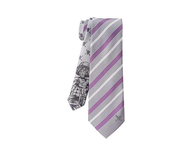 One Piece Necktie: Luffy (Grey) Home Sugoi Mart