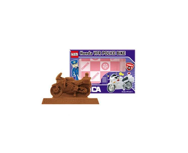 Tomica Chocolate: Honda VFR Police Bike Candy and Snacks, Hype Sugoi Mart