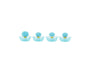 Pokemon Quaxly Set of 4 Bath Floating Figures thumbnail 1