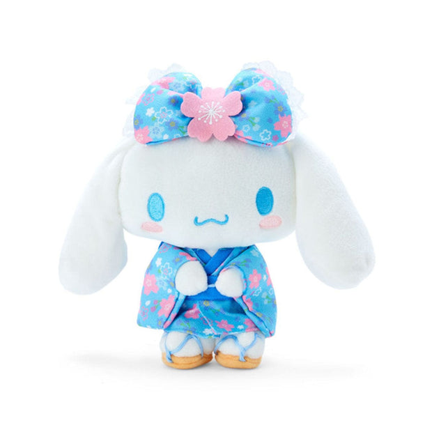 Sanrio Japan Sakura 2025 Mascot Kimono Plush Toy: Cinnamoroll