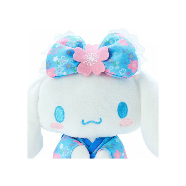 Sanrio Japan Sakura 2025 Mascot Kimono Plush Toy: Cinnamoroll