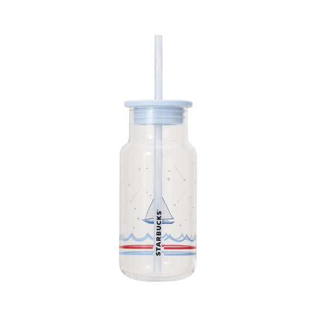 Starbucks Marine Collection 2025 Glass Tumbler with Straw