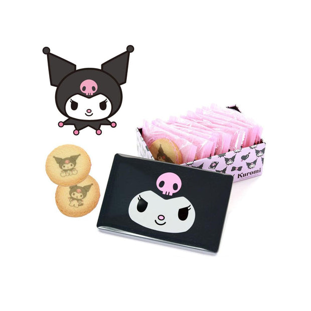Kuromi Printed Cookie Tin Kuromi Nagatoya