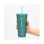 Starbucks Stainless Steel Cold Cup Tumbler Turquoise thumbnail 7