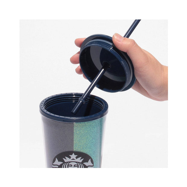 Starbucks Cold Cup Tumbler Dual Blue