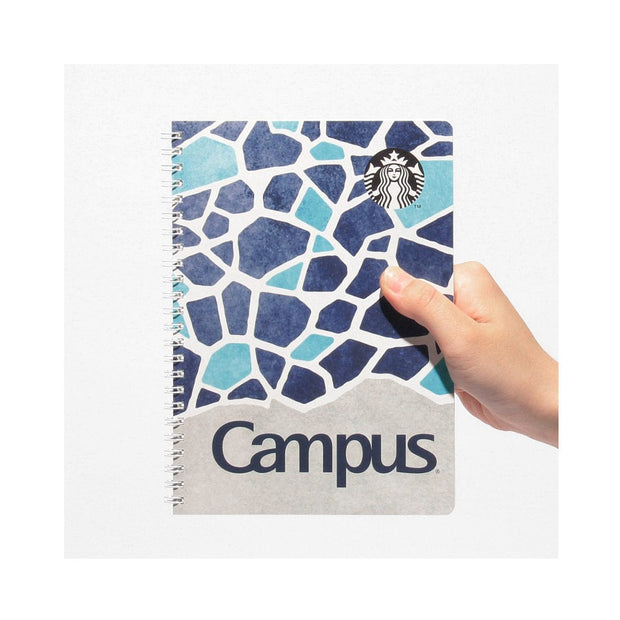 Starbucks Campus Ring Notebook: Dual Blue