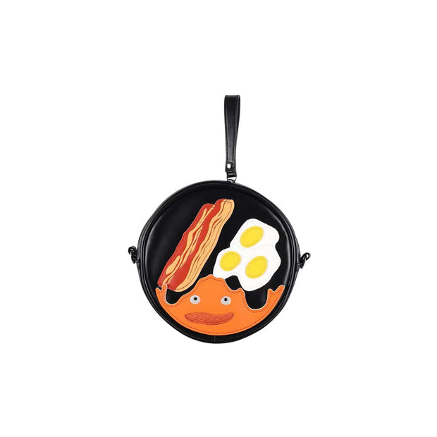 Ghibli Howl's Moving Castle Calcifer Bacon Egg Shoulder Bag