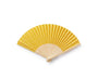 Muji Traditional Japanese Bamboo Fan: Yellow Home Sugoi Mart thumbnail 1